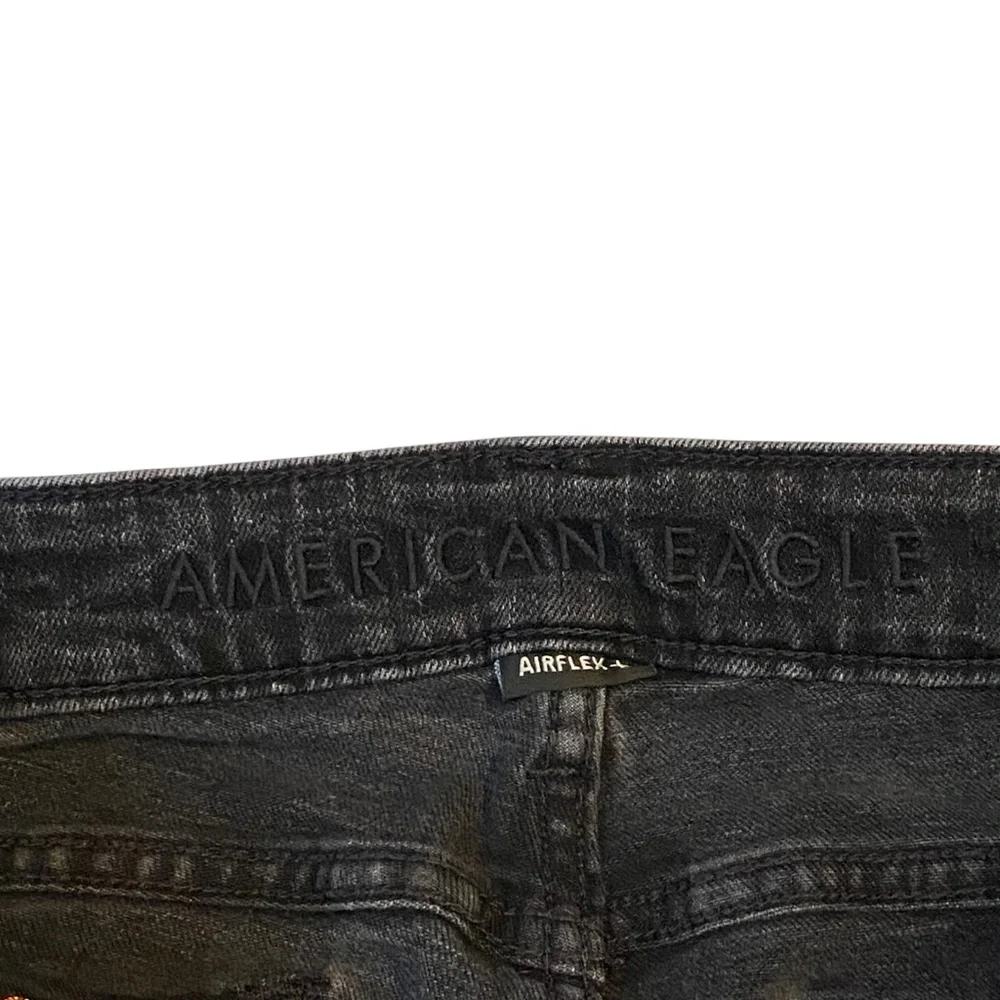 AMERICAN EAGLE Airflex+ Slim Fit Jeans Black Mens 32x32 Stretch Denim